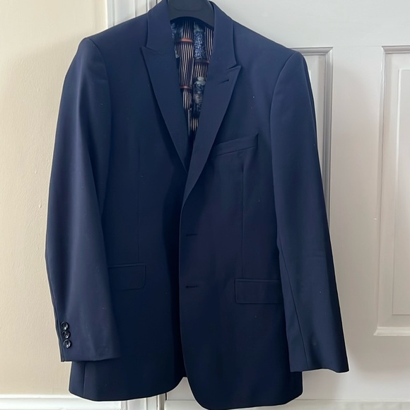 Ted Baker 38R Modern Fit Endurance Sparkling Navy Suit